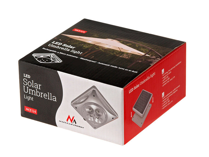 Visokokvalitetna solarna lampa sa senzorom sumraka za Maclean MCE124 suncobran
