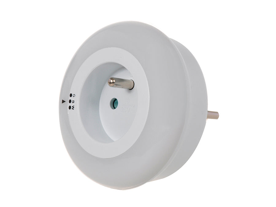 Lampă de noapte cu senzor amurg 3 LED-uri cu mufă 230V MCE122 Maclean Energy 3 culori