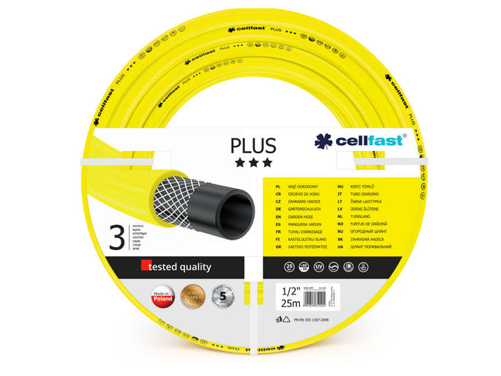 Izdržljiva vrtna crijeva od 3 sloja Cellfast Plus 1/2" 25 m