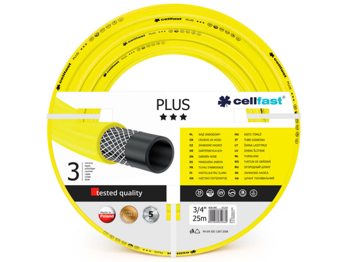Izdajna 3-slojna Cellfast Plus vrtna crijeva 3/4" 25 m