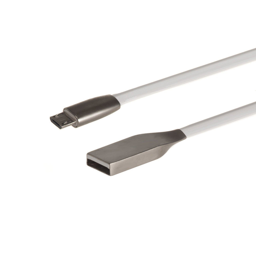 Maclean USB kabel, AM, Micro ravni protiv zapetljavanja, Bijeli, 1 m, MCTV-833W