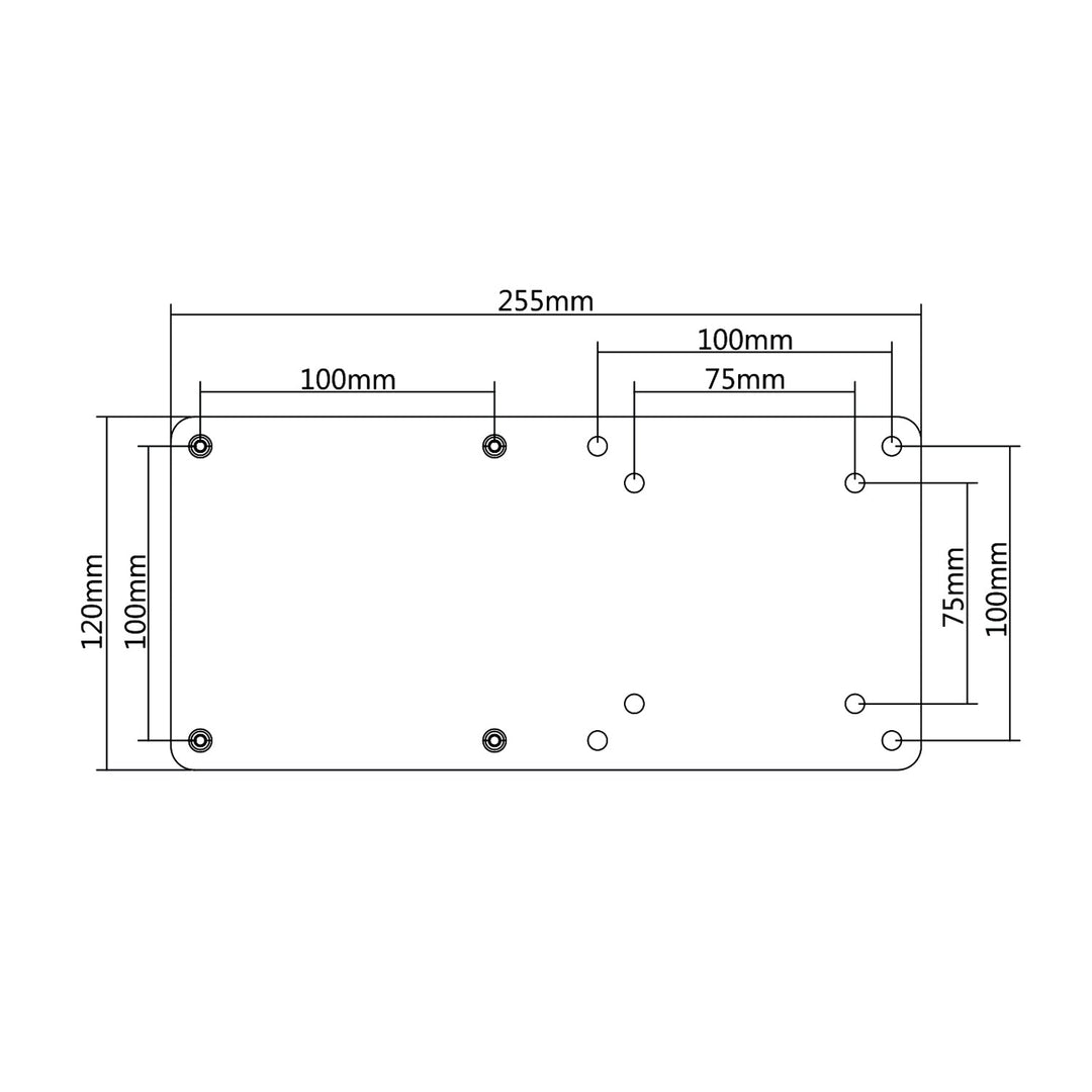 VESA adapter za Maclean mini računala, NUC MAC mini CPU, crni, MC-721