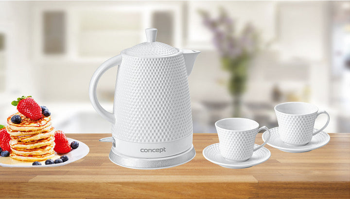 Koncept RK-0040 keramički čajnik s šalicama, 1,5 l, 1500 W