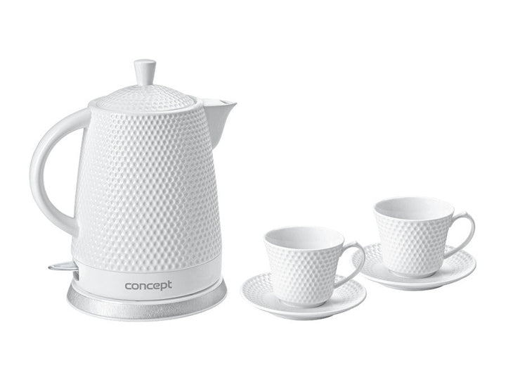 Koncept RK-0040 keramički čajnik s šalicama, 1,5 l, 1500 W