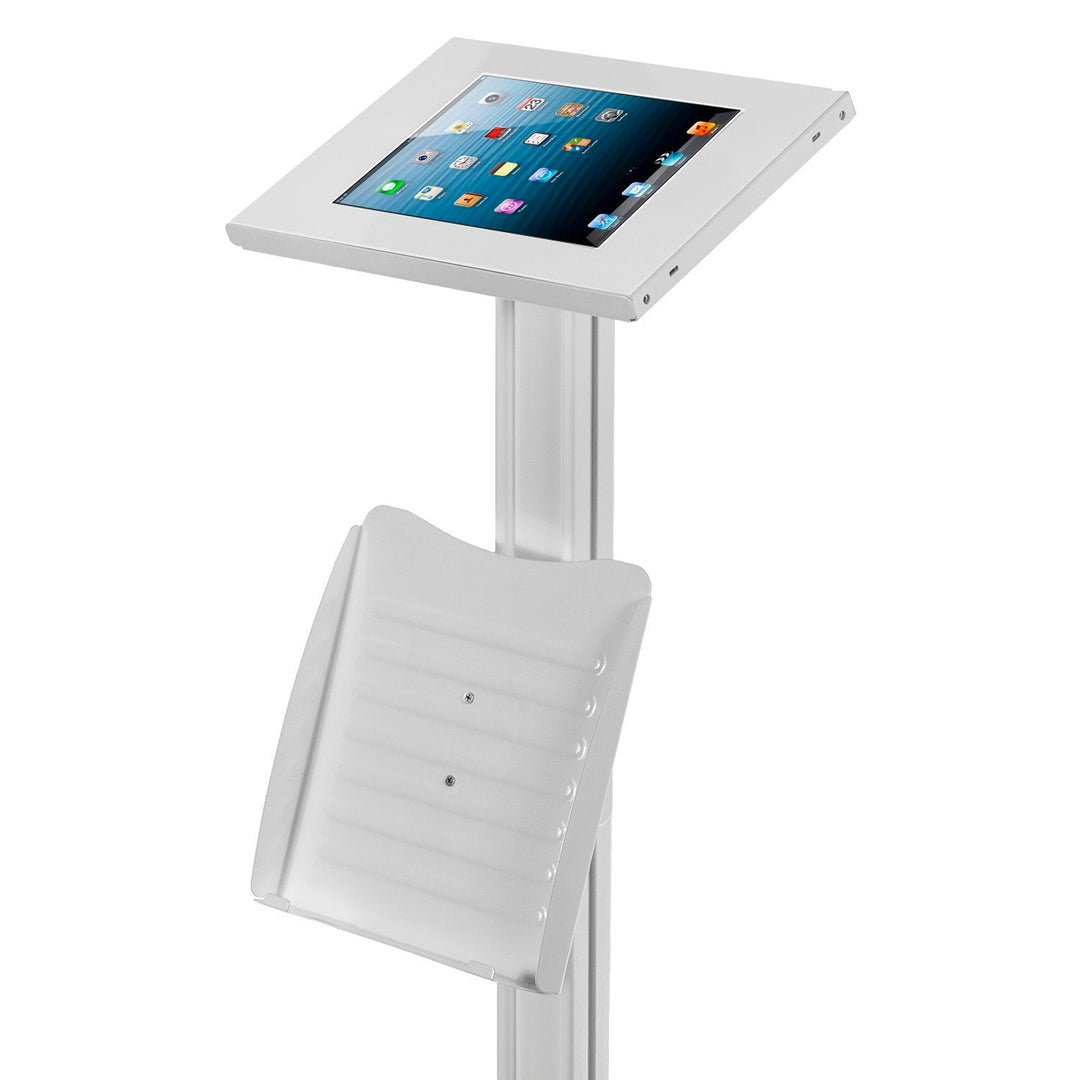 Maclean stalak za oglašavanje tableta, stojeći na podu s bravom, za 9,7"/10,2" iPad, 10,5" iPad Air/iPad Pro, 10,1" Samsung Galaxy Tab A (2019), MC-724