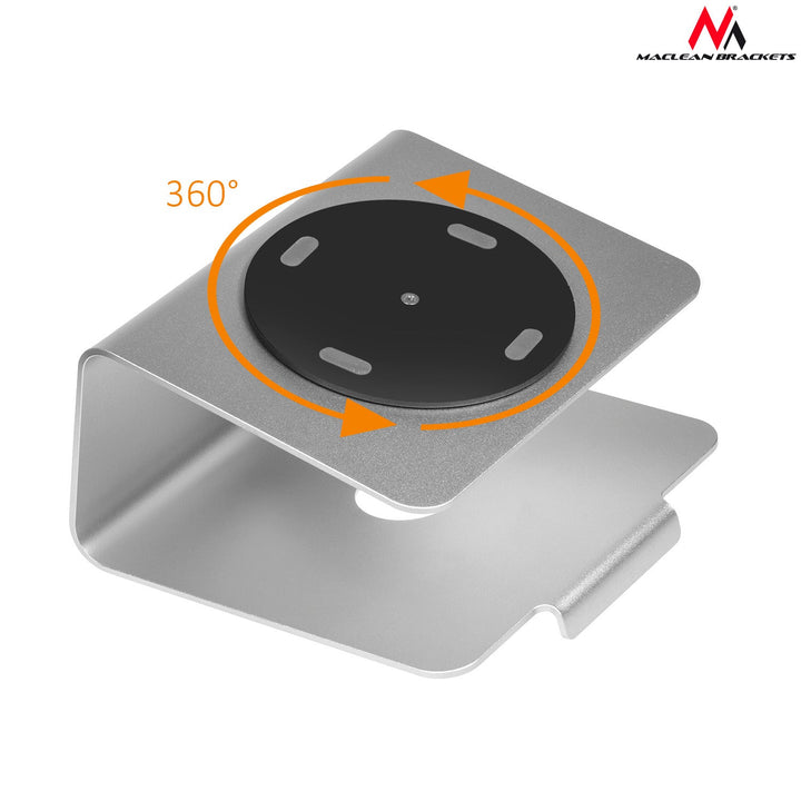 Maclean stalak za laptop, aluminij, srebro, MC-730