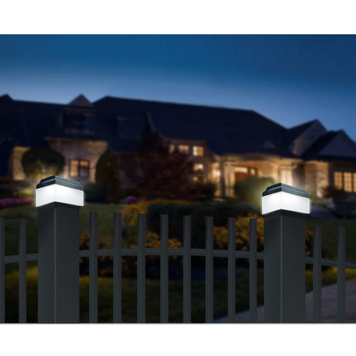 GreenBlue solarna LED lampa za stupove, 60x60 mm, s kapom u obliku omotnice, GB126