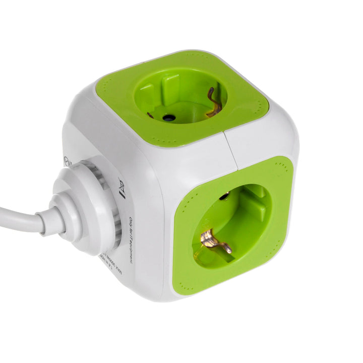 MagicCube četverostruka električna utičnica GreenBlue, 2 USB priključka, 1,4 m, GB118