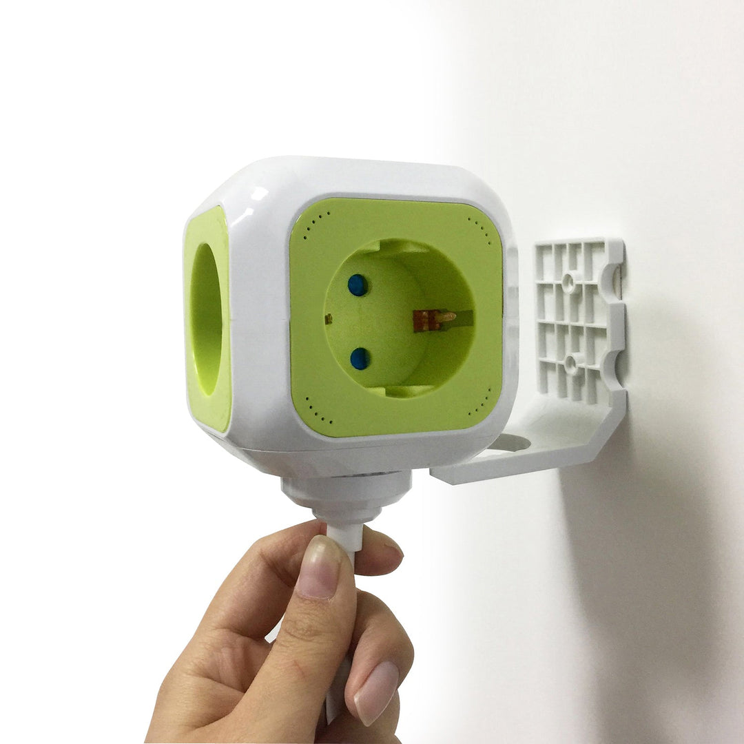 MagicCube četverostruka električna utičnica GreenBlue, 2 USB priključka, 1,4 m, GB118