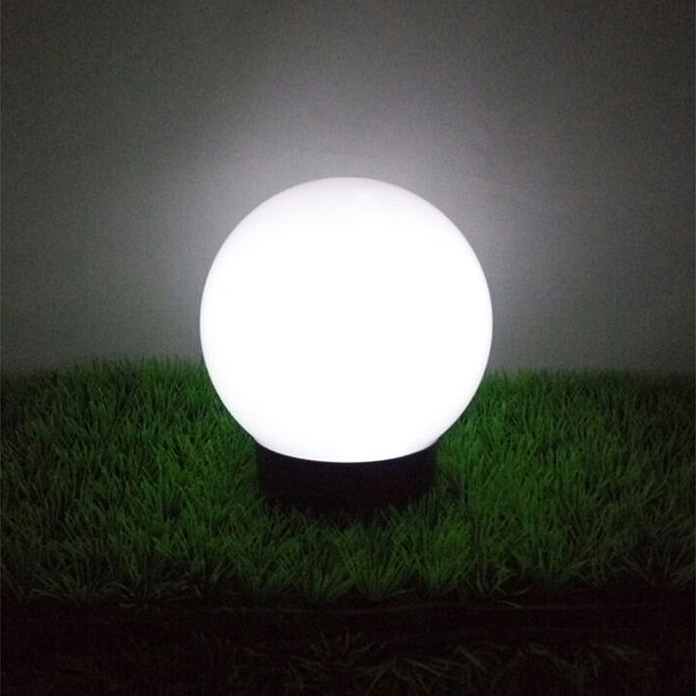 GreenBlue samostojeća vrtna svjetiljka na solarni pogon, sfera 20x20x53 cm, bijela LED, GB123