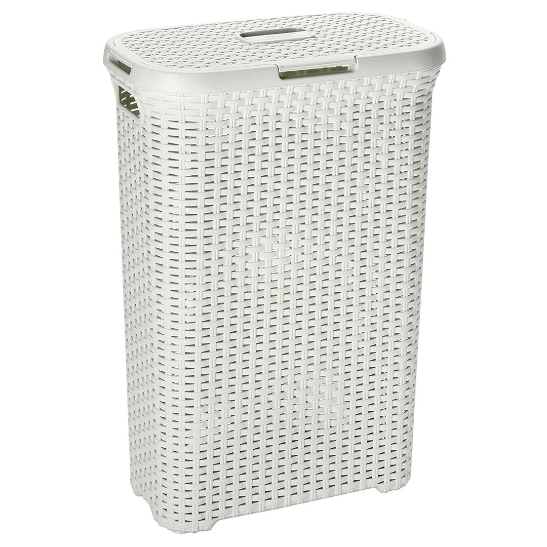 Košara za rublje Curver, prožetani dizajn, 40 l, krem, Natural Style
