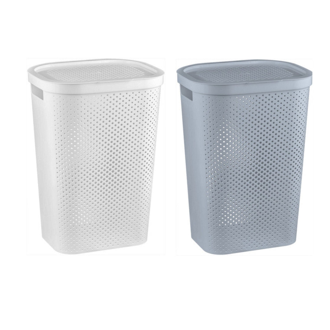Curver Infinity 60L bijela košara za rublje