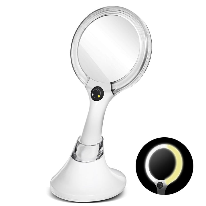 Oglindă cosmetică în picioare LED Light 5X Mărire Promedix PR-100 încărcător wireless