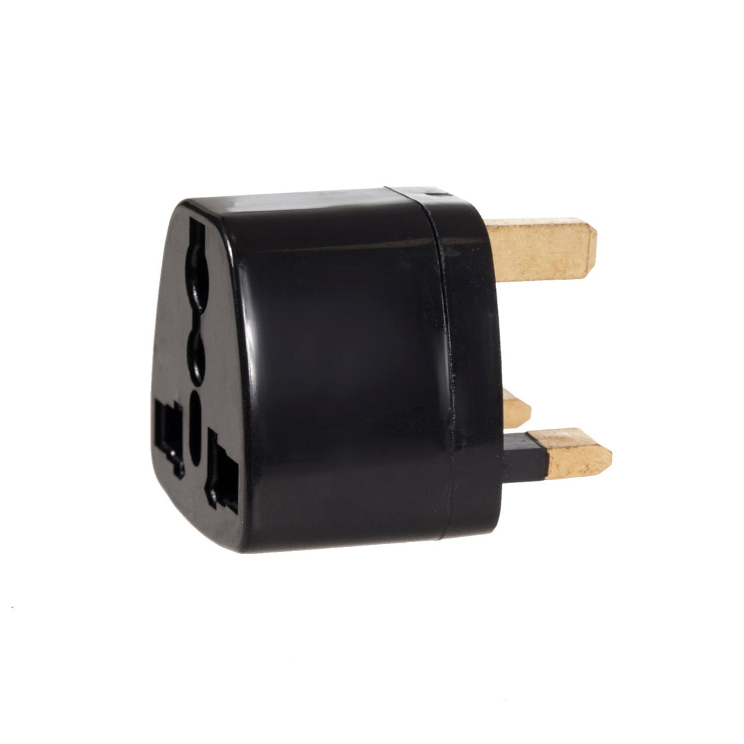 Maclean MCE154 adapter, EU utičnica na britanski priključak, crni