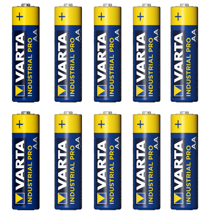 10 x VARTA INDUSTRIJSKE AA ALKALNE BATERIJE VISOKE MOĆNOSTI 10 x LR6/AA Varta Industrial baterije