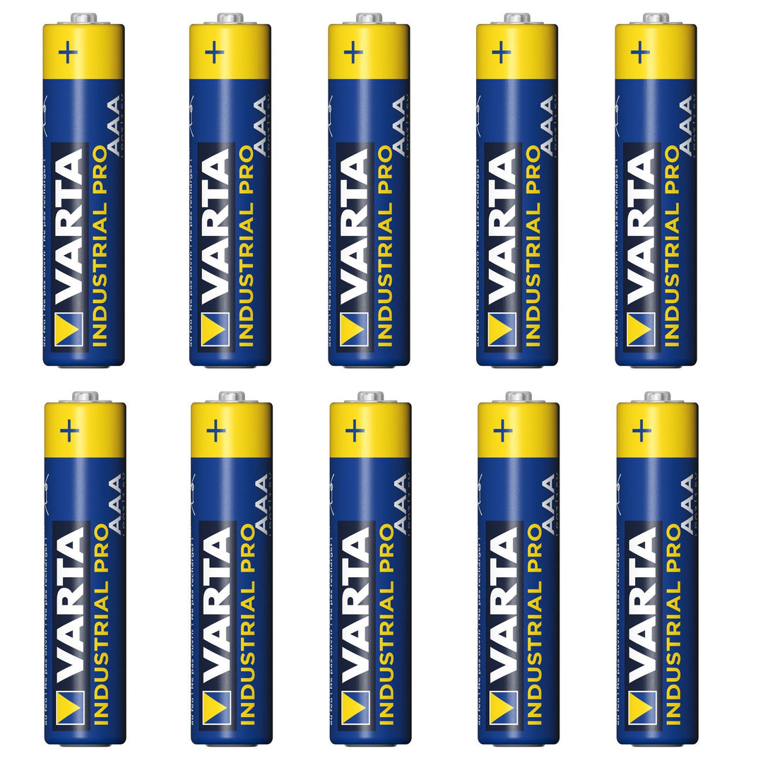 10 x VARTA INDUSTRIAL AAA alkalne baterije visoke snage