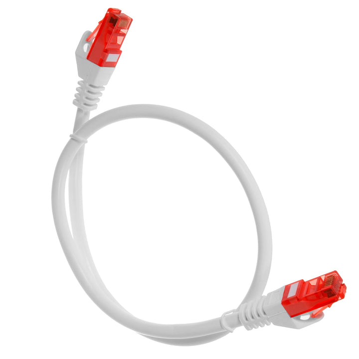 LAN mrežni kabel, Ethernet RJ45 UTP Cat6 0,5 m Maclean MCTV-300 W