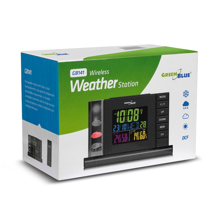 Stație meteo fără fir GreenBlue DCF model GB141