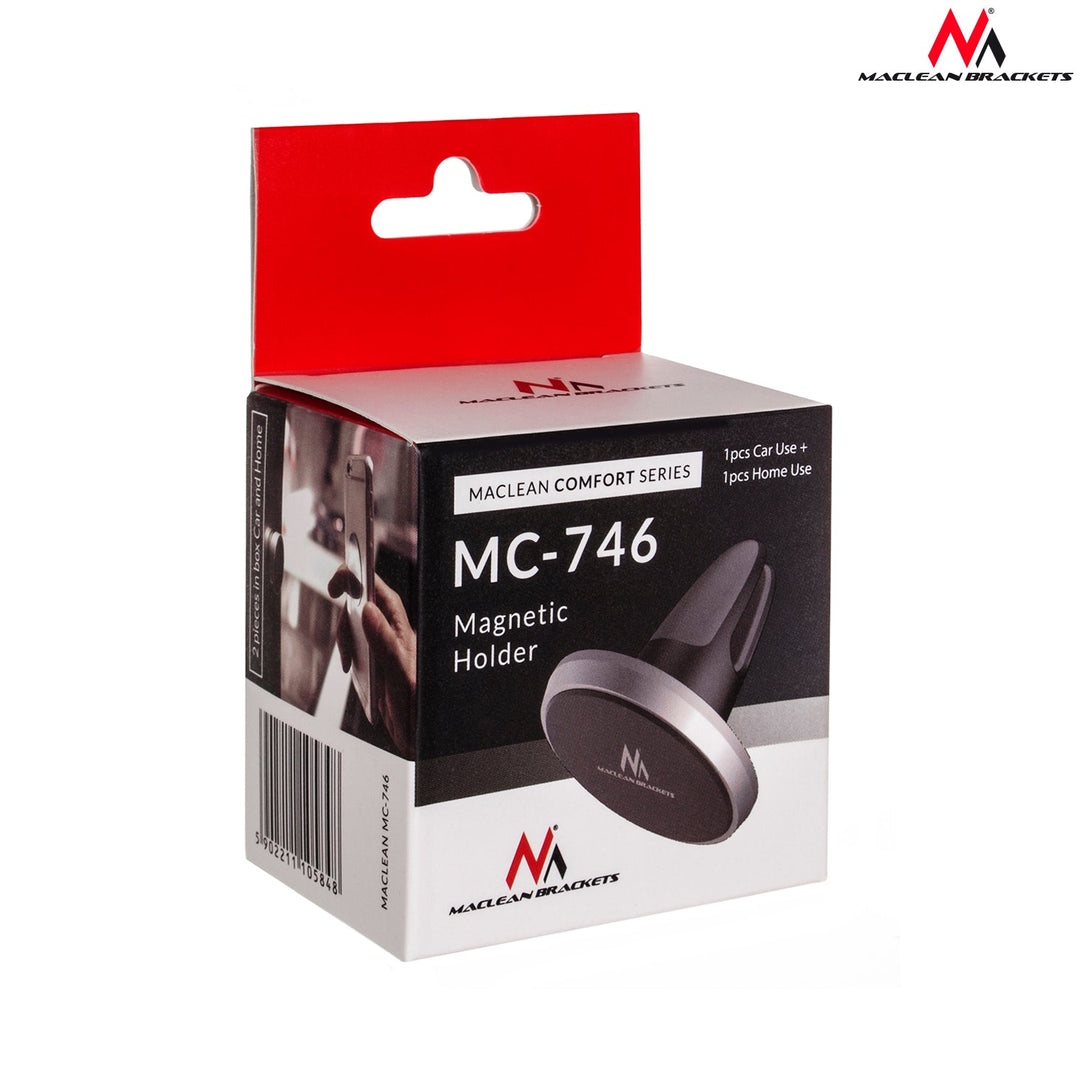 Maclean držač, okrugli, magnetski, za dom i automobil, Comfort serija, aluminij, MC-746
