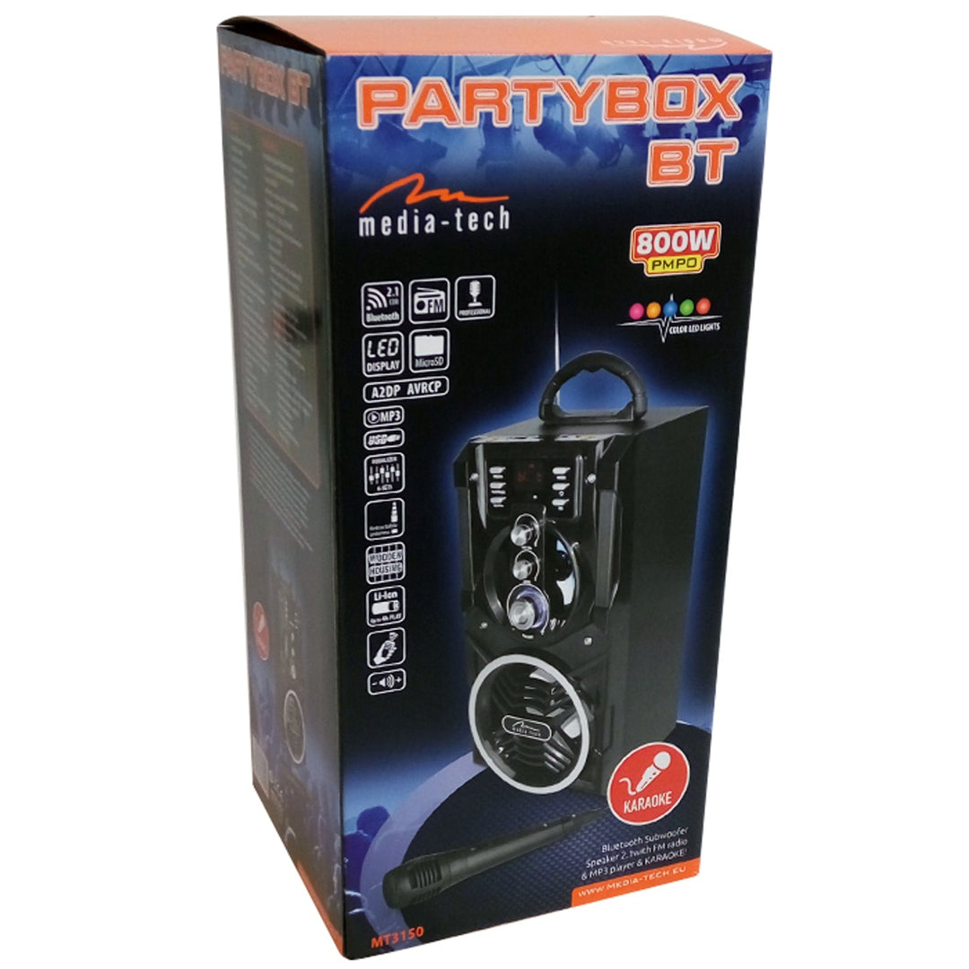 Media-Tech Partybox MT3150 800W bežični Bluetooth zvučnik