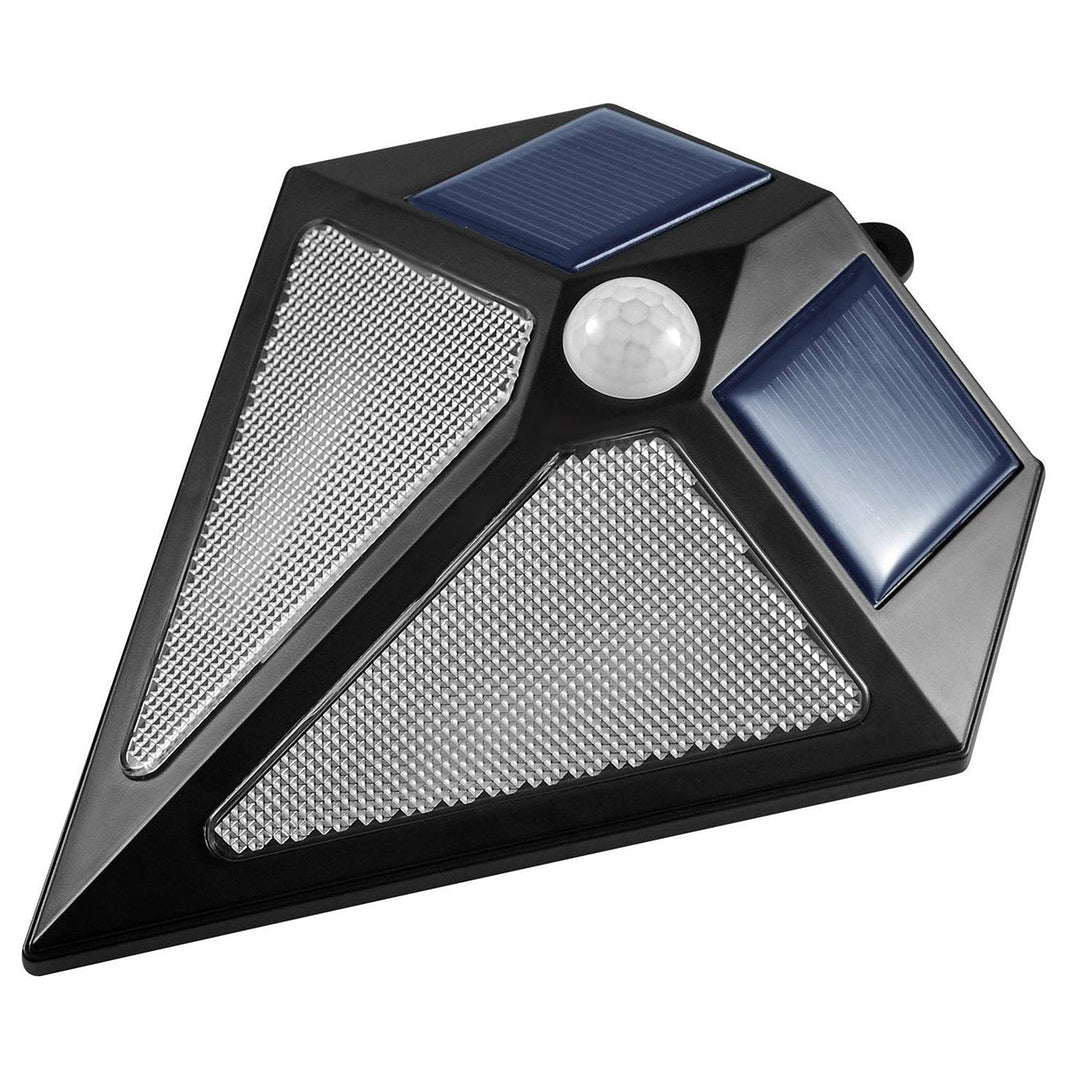 Maclean LED lampa, napajana solarnom energijom, zidna, s senzorom pokreta, 6 LED dioda, 2 solarna panela, MCE168
