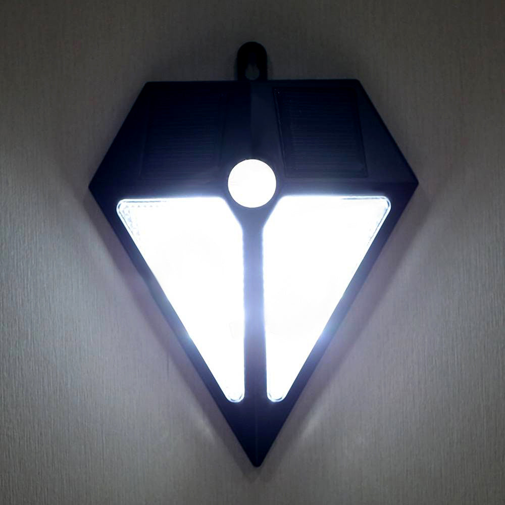 Maclean LED lampa, napajana solarnom energijom, zidna, s senzorom pokreta, 6 LED dioda, 2 solarna panela, MCE168