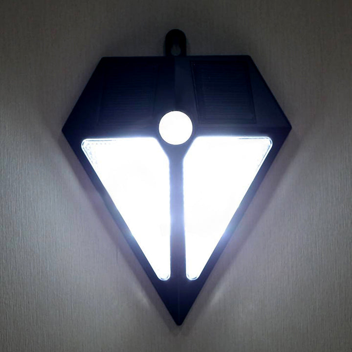 Maclean LED lampa, napajana solarnom energijom, zidna, s senzorom pokreta, 6 LED dioda, 2 solarna panela, MCE168