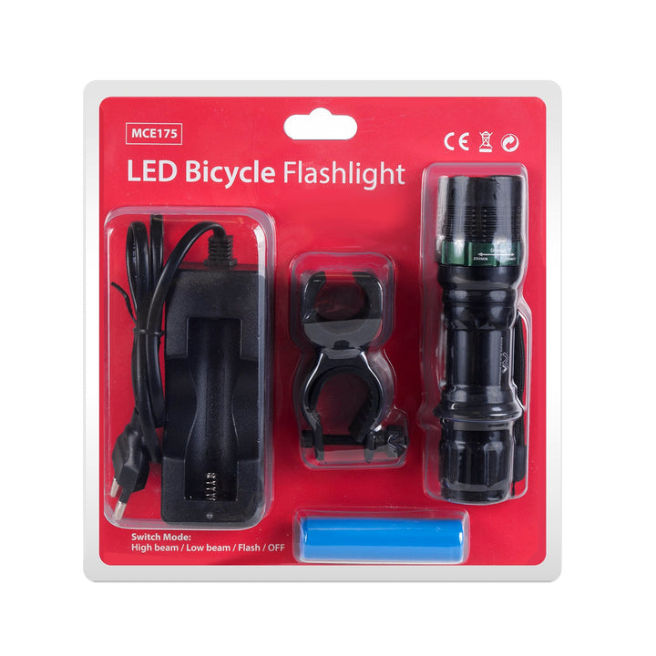Maclean LED lampa, bicikl, set punjača, Cree 200 lumena, MCE175