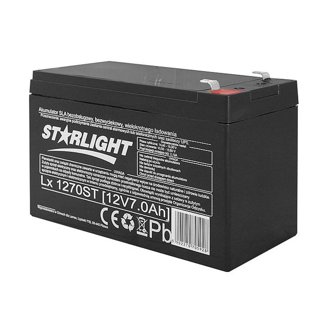 LX1270 12 V 7 Ah gel baterija bez održavanja AGB