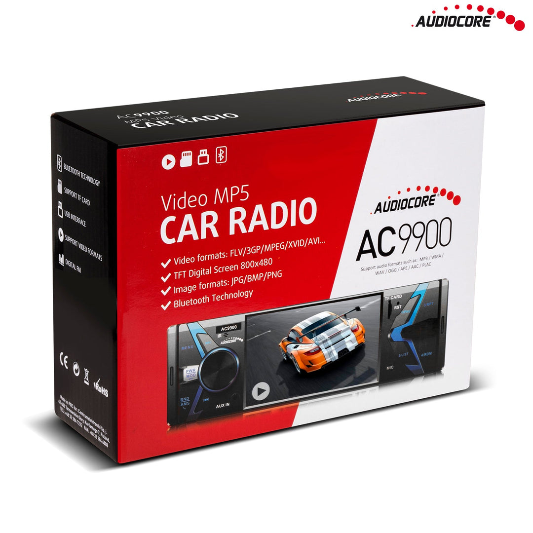 Audiocore AC9900 MP5 AVI DivX Bluetooth hands-free automobilski radio s daljinskim upravljačem
