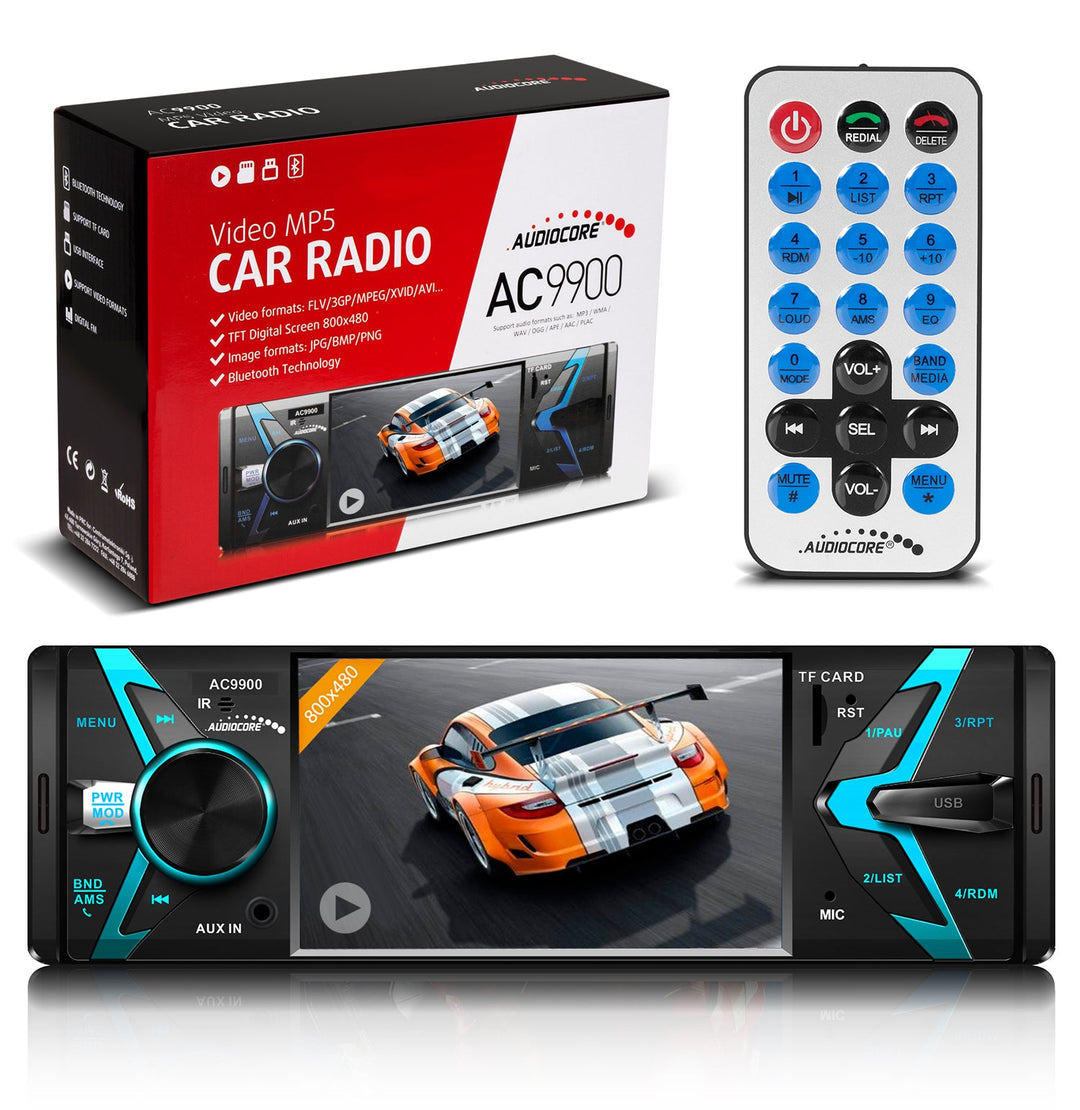 Audiocore AC9900 MP5 AVI DivX Bluetooth hands-free automobilski radio s daljinskim upravljačem