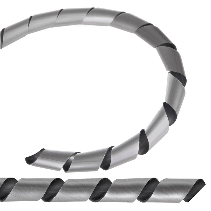 Maclean poklopac kabela, maskirajući, (20,4*22 mm), 3 m, srebrna spirala, MCTV-687S