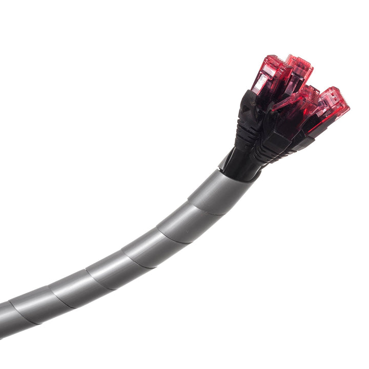 Maclean poklopac kabela, maskirajući, (20,4*22 mm), 3 m, srebrna spirala, MCTV-687S