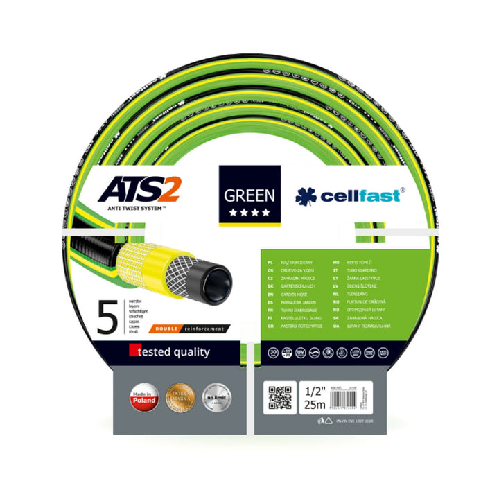 Cellfast Green ATS2 5-slojna vrtna crijeva, 1/2", 25 m