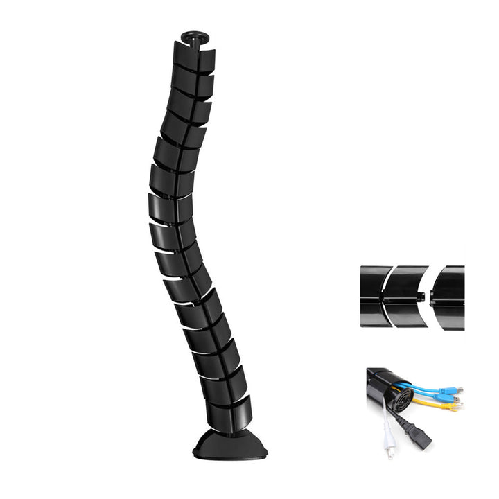 Organizator za pokrivanje kabela za stol Maclean MC-768 B crna 75 cm