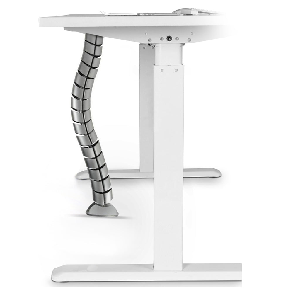 Organizator za kablove za stol Maclean MC-768 S srebrni 75 cm