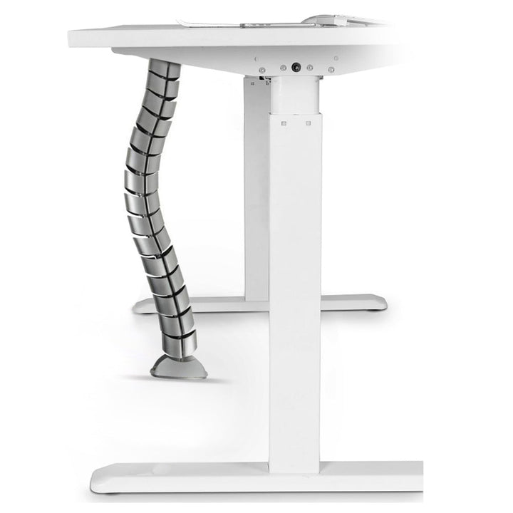 Organizator za kablove za stol Maclean MC-768 S srebrni 75 cm