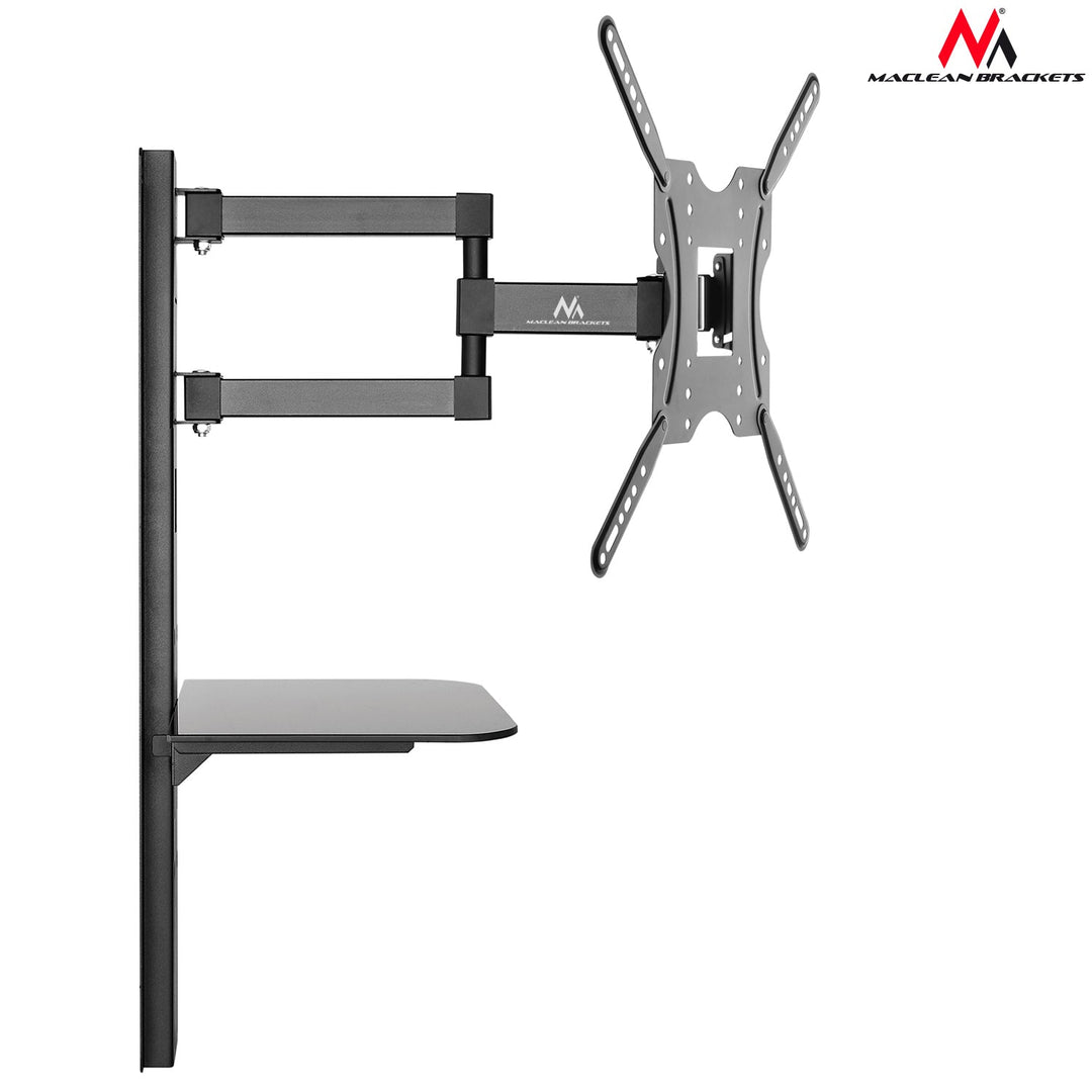 Maclean TV nosač s DVD policom, VESA 400x400, 32"-55", 30 kg, MC-772