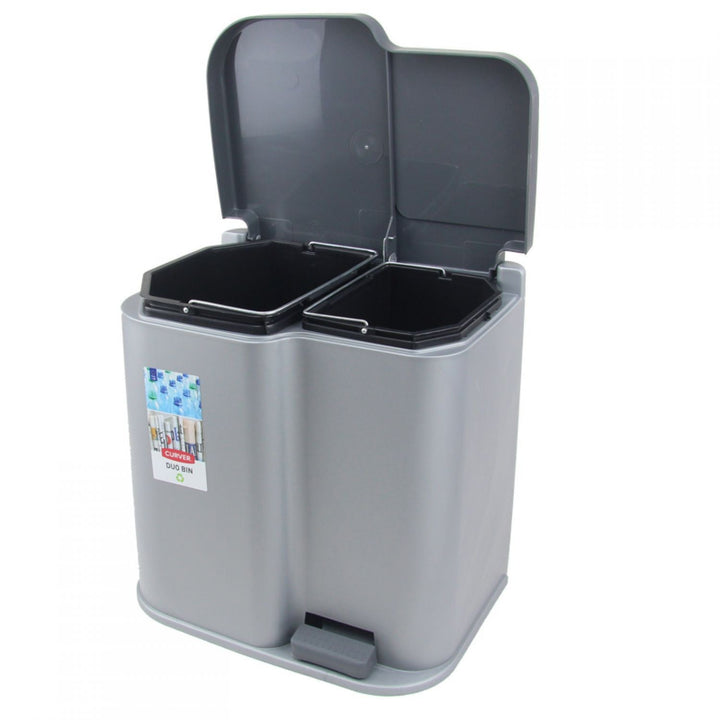 Curver Duo Pedalbin kanta za razdvajanje otpada s čvrstom završnom obradom