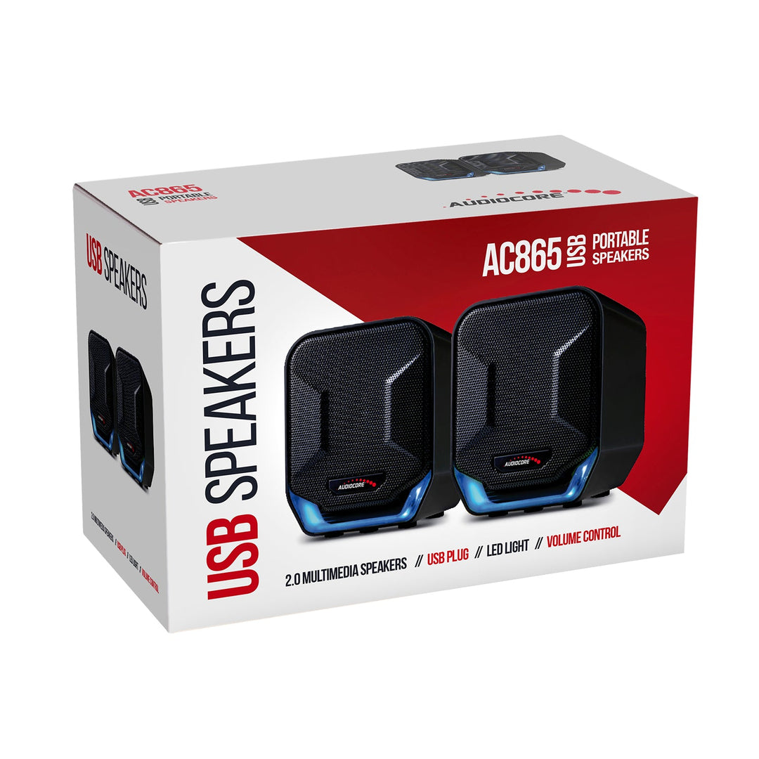6W USB plavo-crni zvučnici za računalo Audiocore AC865 B