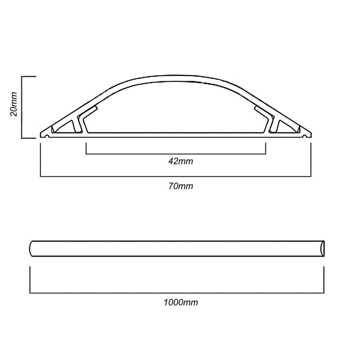 Maclean MCTV-674 lajsna za pod 17 mm x 70 mm x 1 m