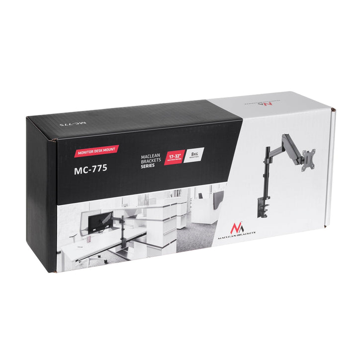 Maclean nosač monitora, dvostruka ruka, s plinskim opružnikom, 17"-32", 8 kg, MC-775
