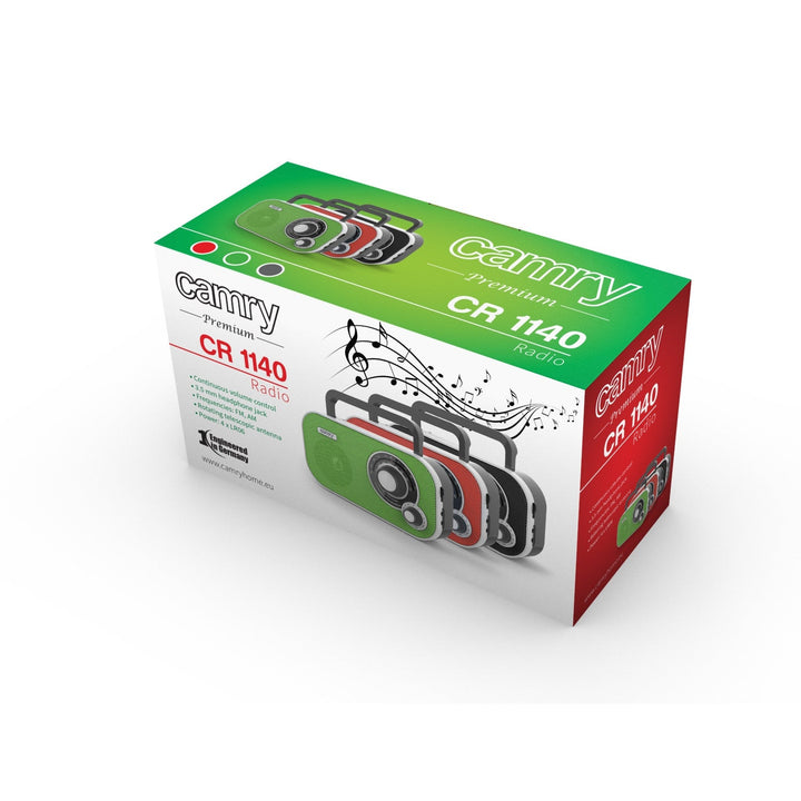Camry CR1140 prijenosni AM/FM kuhinjski radio, crni