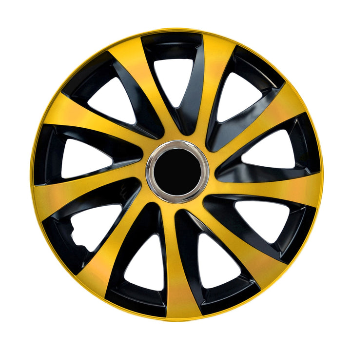 Univerzalne navlake za kotače 14" NRM DRIFT Extra zlatno/crne, 4 komada