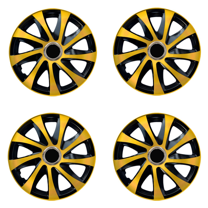 Univerzalne navlake za kotače 15" NRM DRIFT Extra zlatno/crne, 4 komada