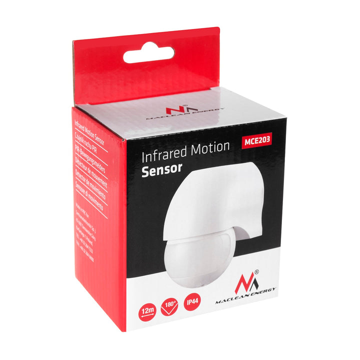 Moderan infracrveni senzor pokreta Maclean Energy MCE203, domet 12 m