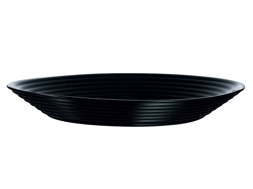 Luminarc Harena crna okrugla tanjura duboka 24 cm