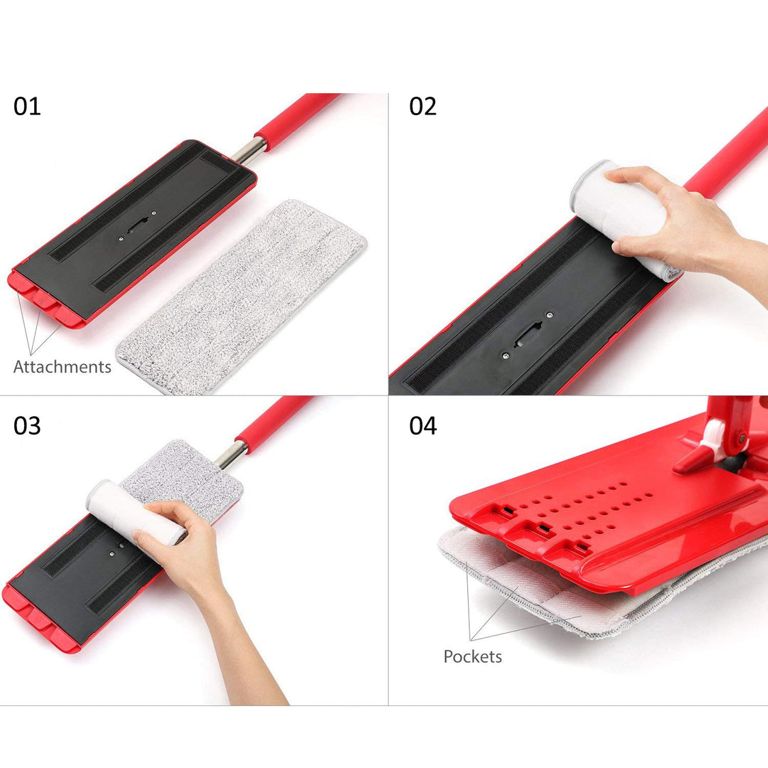 Pljosnati mop s kantom i cjedilicom GreenBlue MaxiClean GB850 + dvije HQ mikrovlaknaste podloge