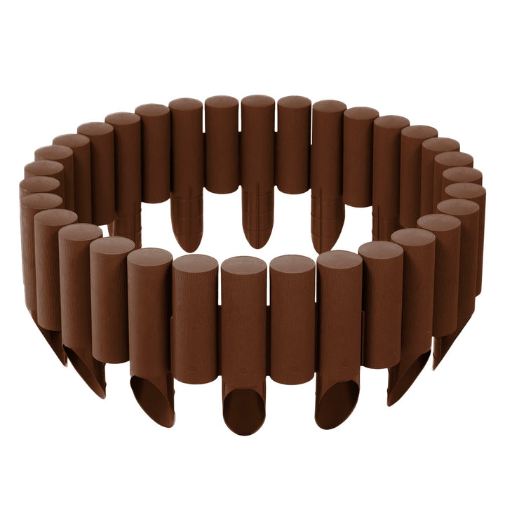 Cellfast vrtna ograda, završna obrada u drvenom izgledu, otporna na mraz, duljina 2,3 m, smeđa, 34-041