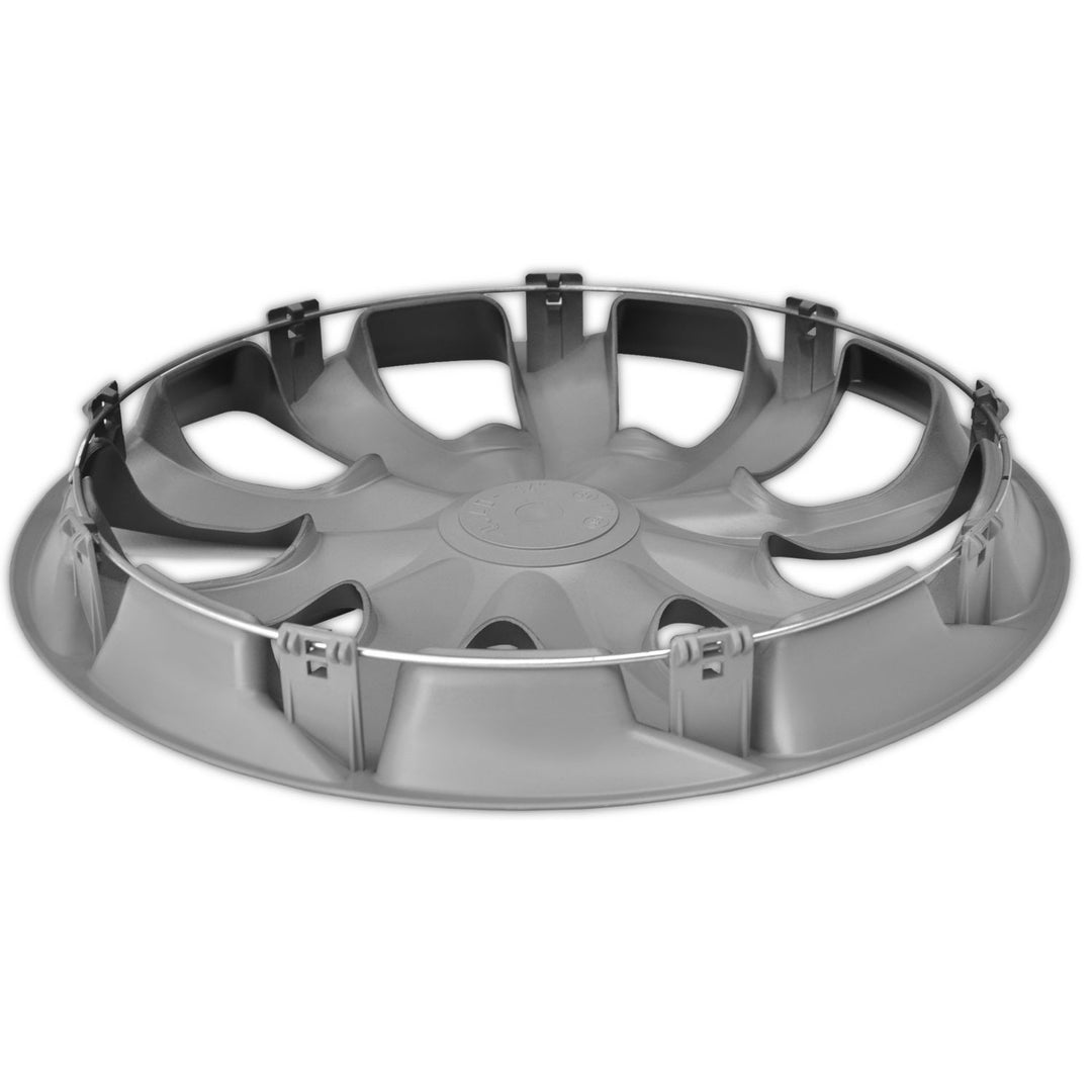 Univerzalne 14" NRM QUAD navlake za središnje vijke za pritiskanje, srebrne, 4 komada
